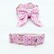 Valentine Martingale Dog Collar With Optional Sailor Bow Small Hearts On Pink  Slip On Collar Sizes S, M, L, XL product 1